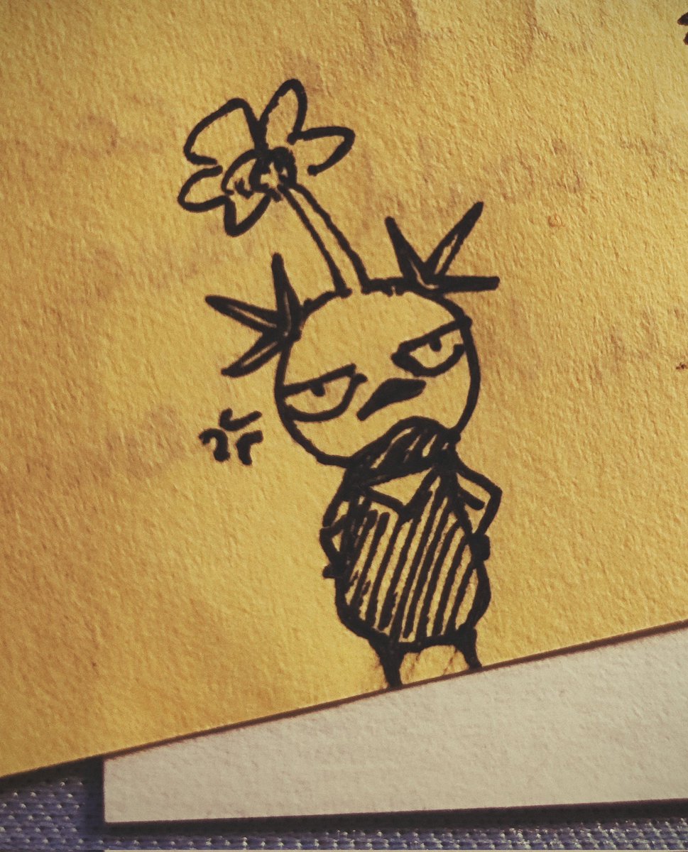_Sochie's tweet image. Sketches of a very poisonous pikmin👀🌱 #choso