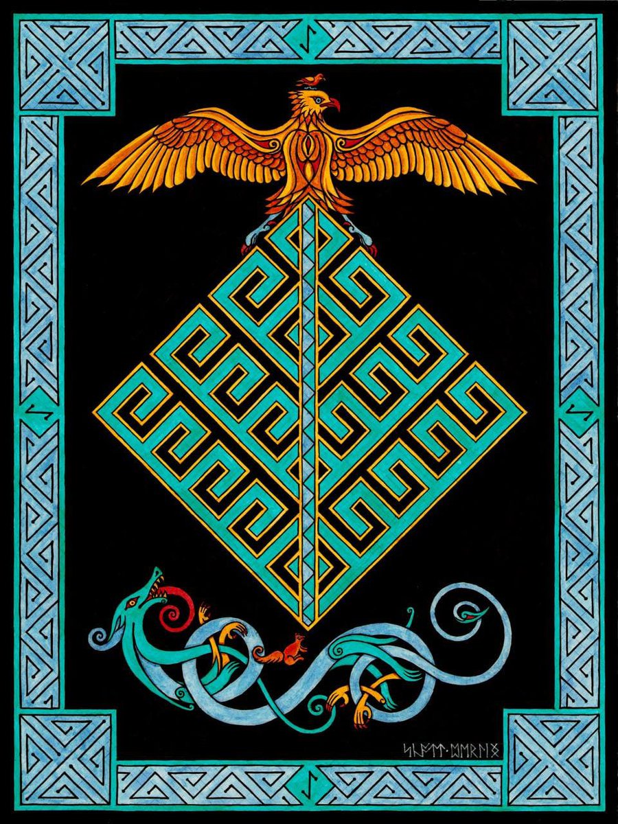 GermanPriestess's tweet image. "Yggdrasil" by Scott Sterling