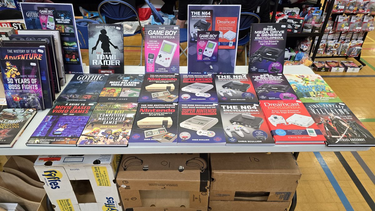 SegaMags's tweet image. Day 1 of @NottsVge is in the books & we are doing it again tomorrow.
If you are heading there tomorrow, didn't get to see us today, or want to come see us again, we will have a bit of new stock.
With books & collectables below RRP, & bargain mags, make sure you don't miss out.