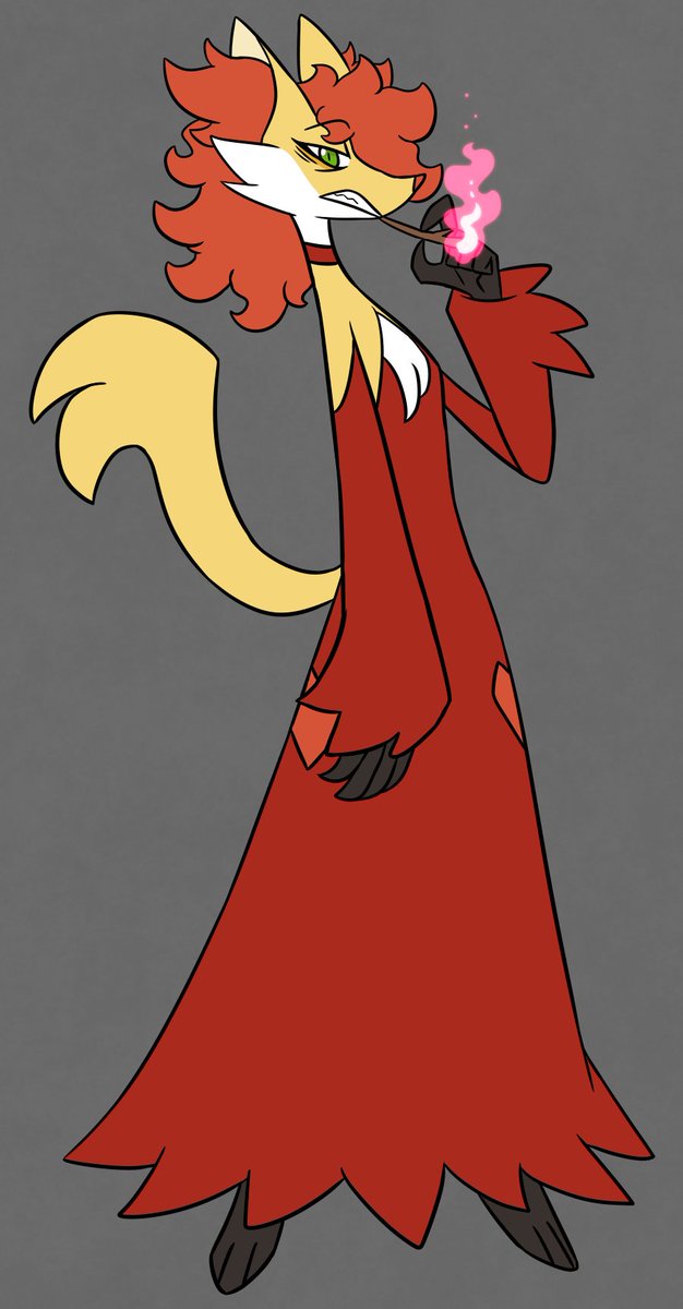 nerdyreindeer's tweet image. quick doodle
delphox sona idea 🔥🔥🔥