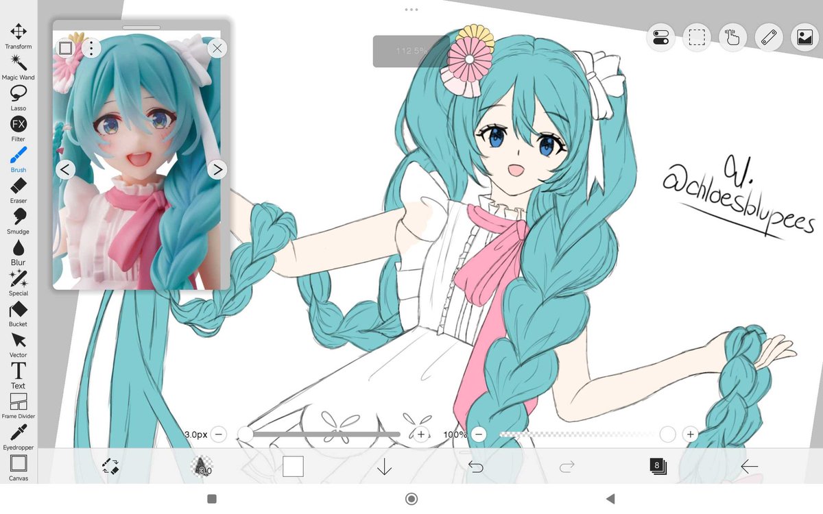 chloesblupees's tweet image. I love my new way doing lineart its a bit messy but i like how it isss
#artmoots #hatsunemiku #fanart #illustration #ibispaint