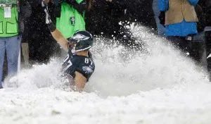shamus_clancy's tweet image. I get that the Eagles will probably do some sort of dome for the Linc or the next stadium and, a lot of the time, you’d probably prefer that as a fan in the stands, but on that rare occasion? Well, you’d be treated to one of the greatest moments of your whole life.