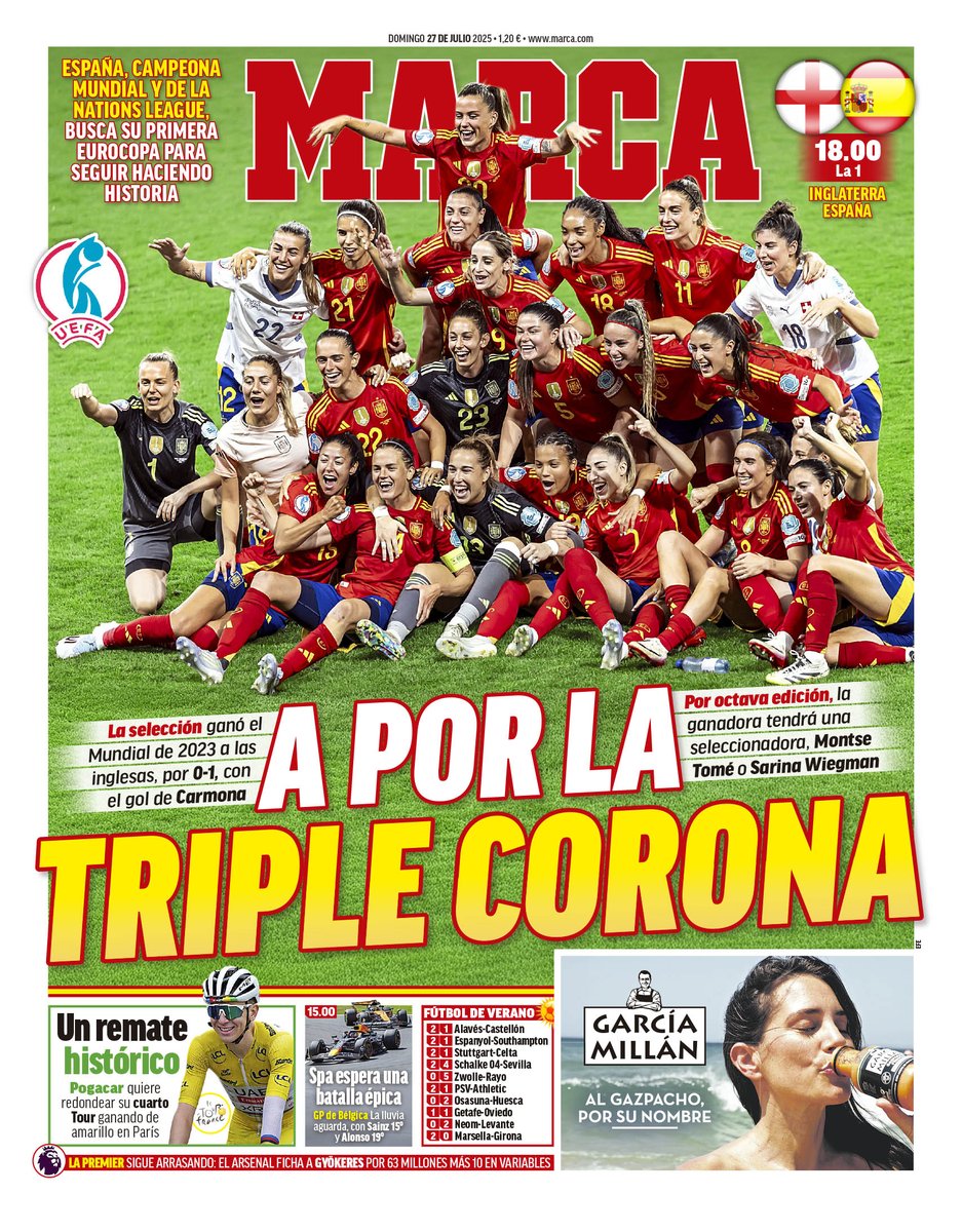 #LaPortada A por la triple corona 🗞️