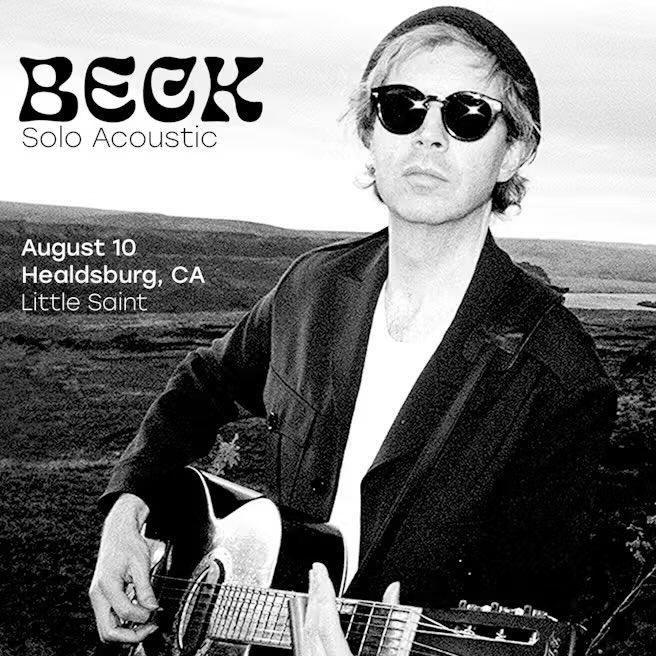 Beck | Solo Acoustic

📍Little Saint
🌆 Healdsburg
📅 Sun, 10 Aug
🎟️ US $138.02
🕰️ 18:00

more enquiries on resale? kindly send a mail. 
to purchase send a direct message 

link.dice.fm/lQnOZjLagVb

#BeckSoloAcoustic  #Beck #BeckTicket #LittleSaint #Healdsburg