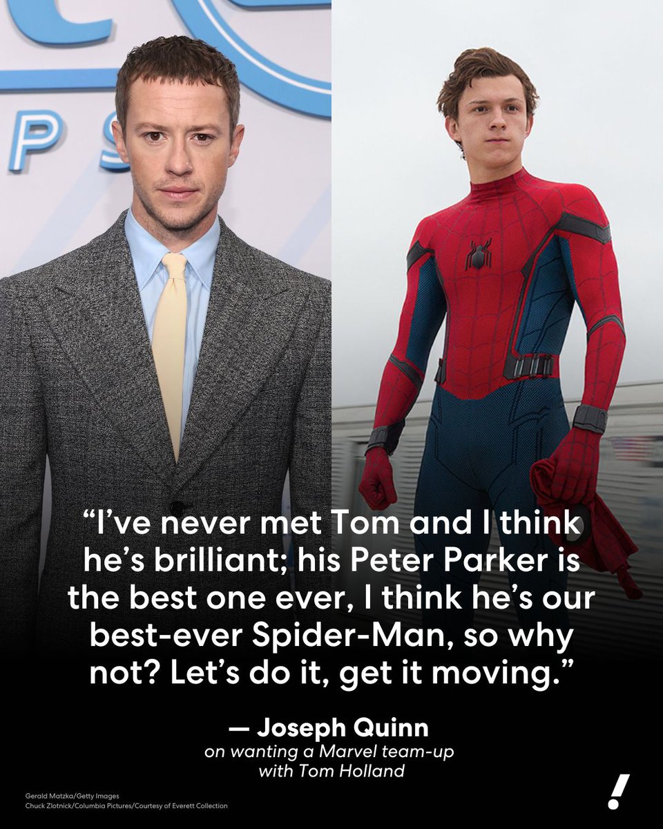 YahooEnt's tweet image. Joseph Quinn, who plays Johnny Storm/Human Torch in the upcoming “Fantastic Four: First Steps,” may have auditioned for the role of Spider-Man, but he ultimately believes Tom Holland was the best actor to play the web-slinger. yhoo.it/3INyUeA