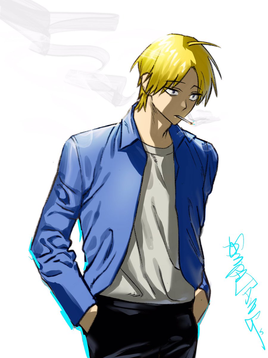 신 어리게생겼는데
담배피는 청년이라는게