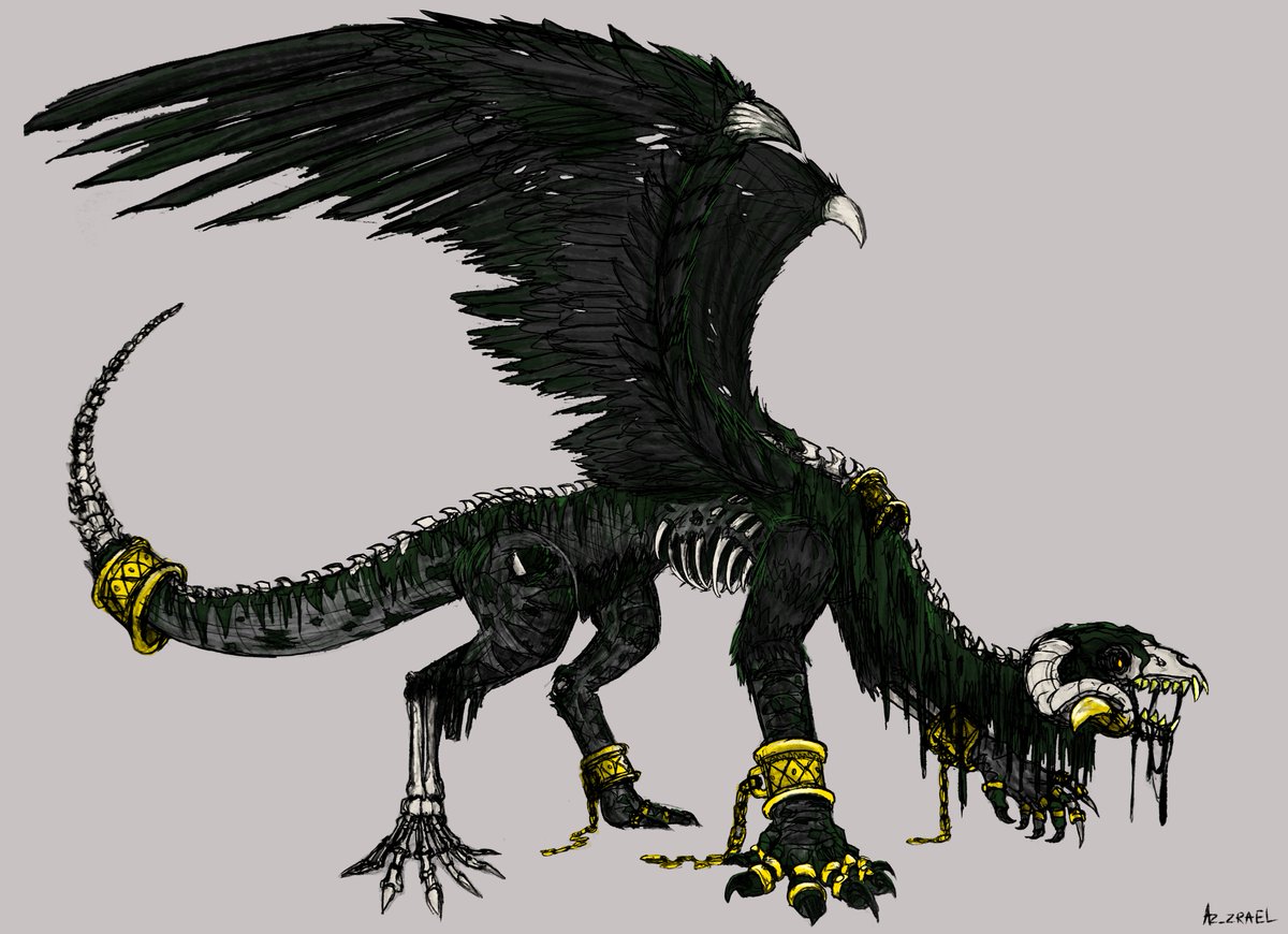 Shylock in his Dracolich form 
#ocart #ReliquumSanguinis