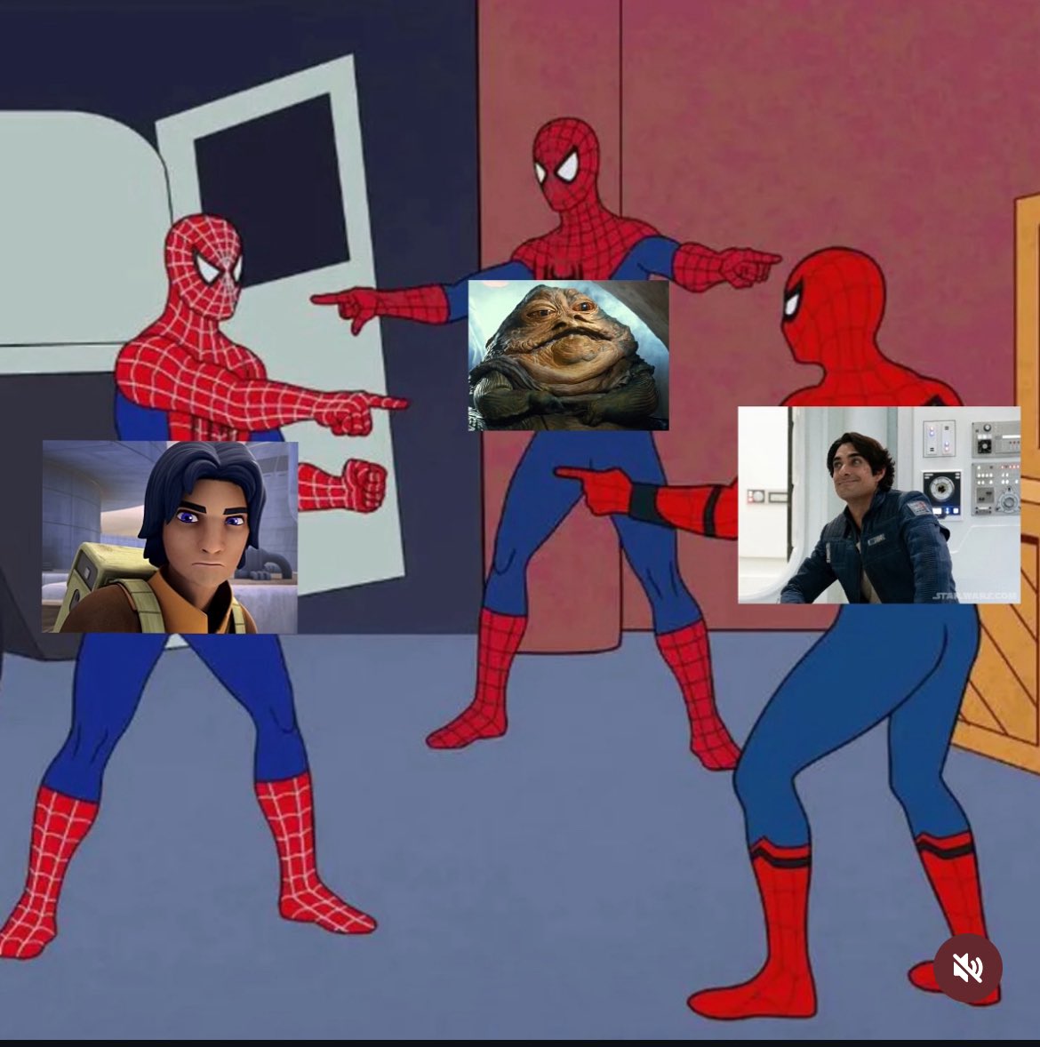S3natoram1dala's tweet image. what one is ezra?? all i see is Dev morgan, jabba the hutt and lando calrissian