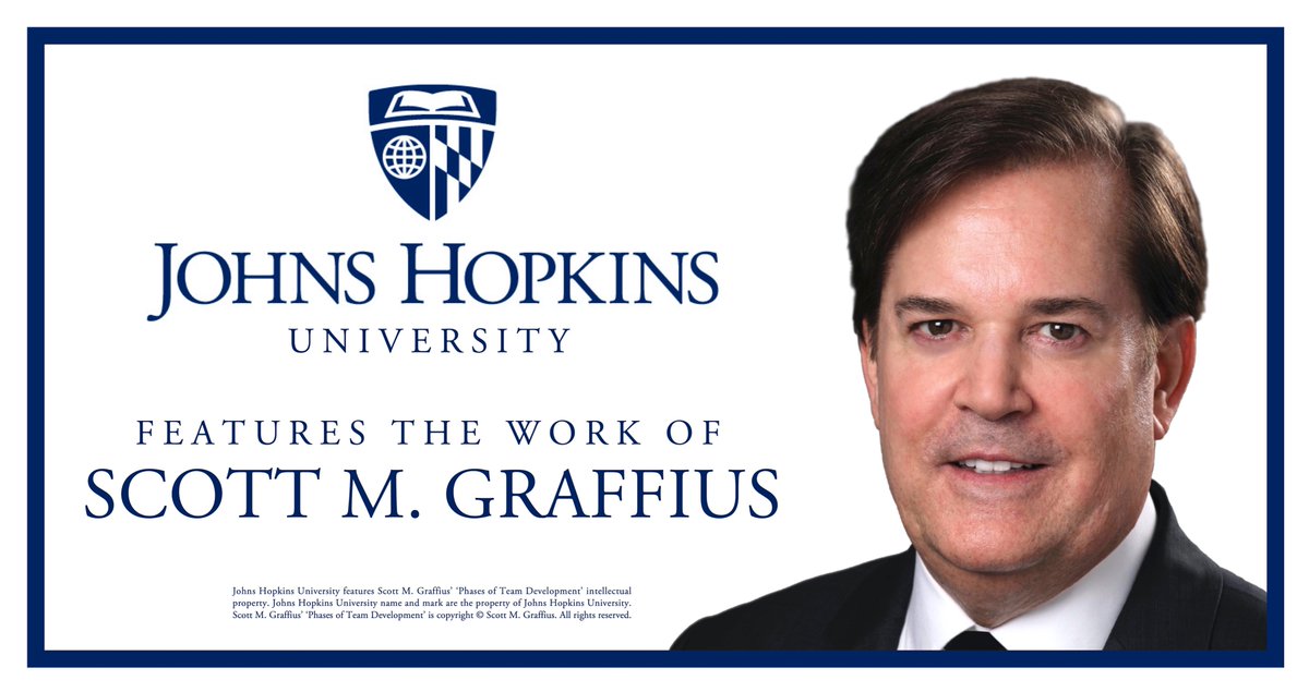 ScottGraffius's tweet image. Johns Hopkins University features my work!

scottgraffius.com/blog/files/jhu…

#Agile #HighPerformanceTeams #ProjectManagement #ProjectManager #ScrumMaster #Collaboration #Innovation #Leadership #Teamwork #TeamTradecraft #JHU #JHUCarey #Business #Management #MBA #PhasesOfTeamDevelopment