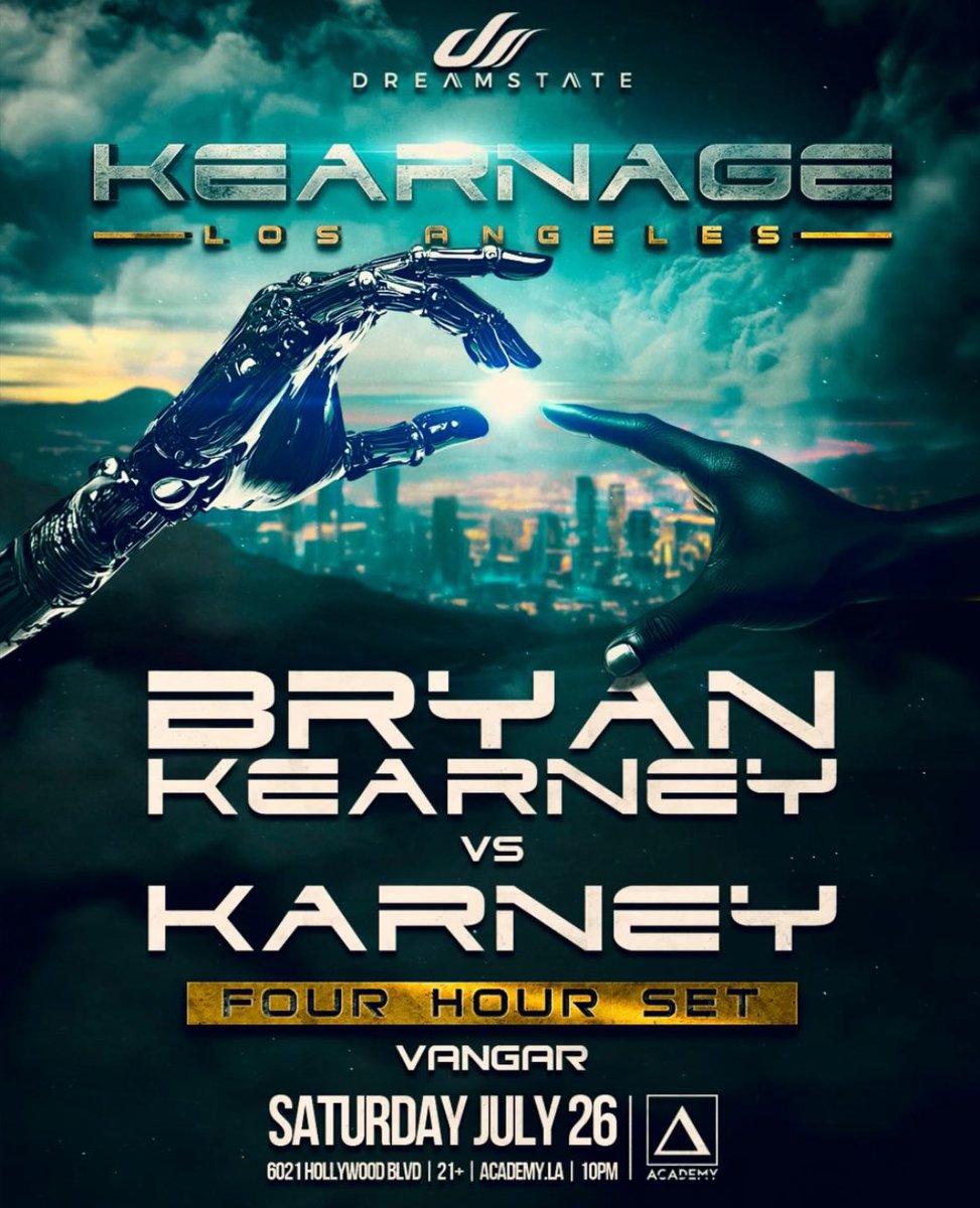 TranceSpectrum's tweet image. Tonight! Finally some Trance!
@kearnagerec: Los Angeles
@bryankearney vs. Karney
🥳🥳🥳