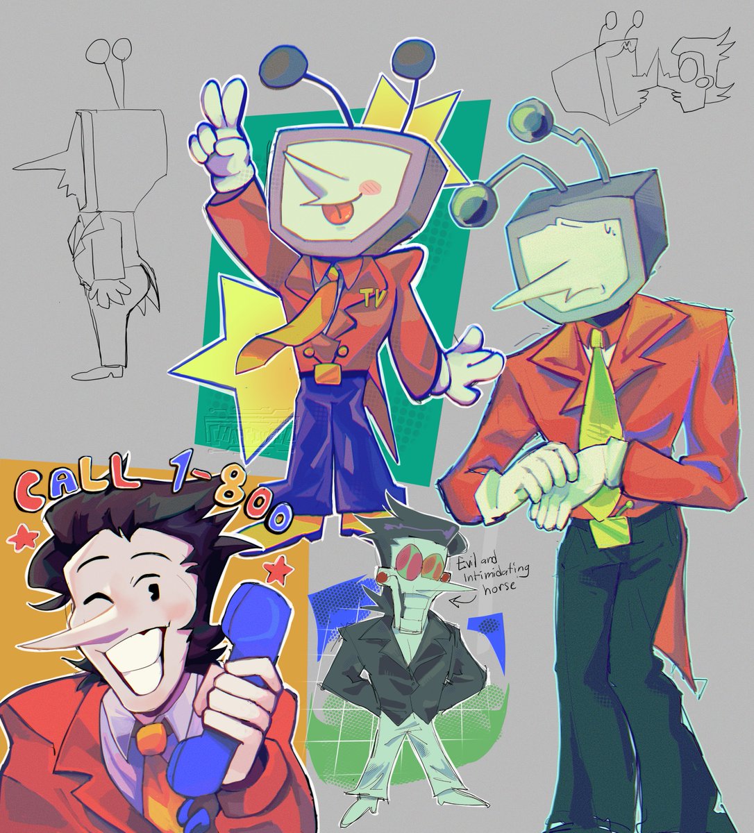 charriveil's tweet image. spam n tenna sketchez
#deltarune #spamton #tenna #spamtenna