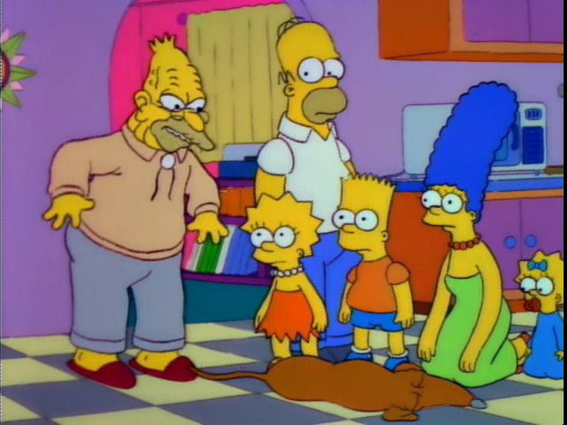 QuotesSimpsons1's tweet image. He is alive. He's wagging his tail.
That don't mean nothin'! Dogs wag their tails for hours after they die.
#Simpsons