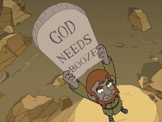 QuotesFuturama's tweet image. Behold, the one commandment.
Make it a double!
#Futurama