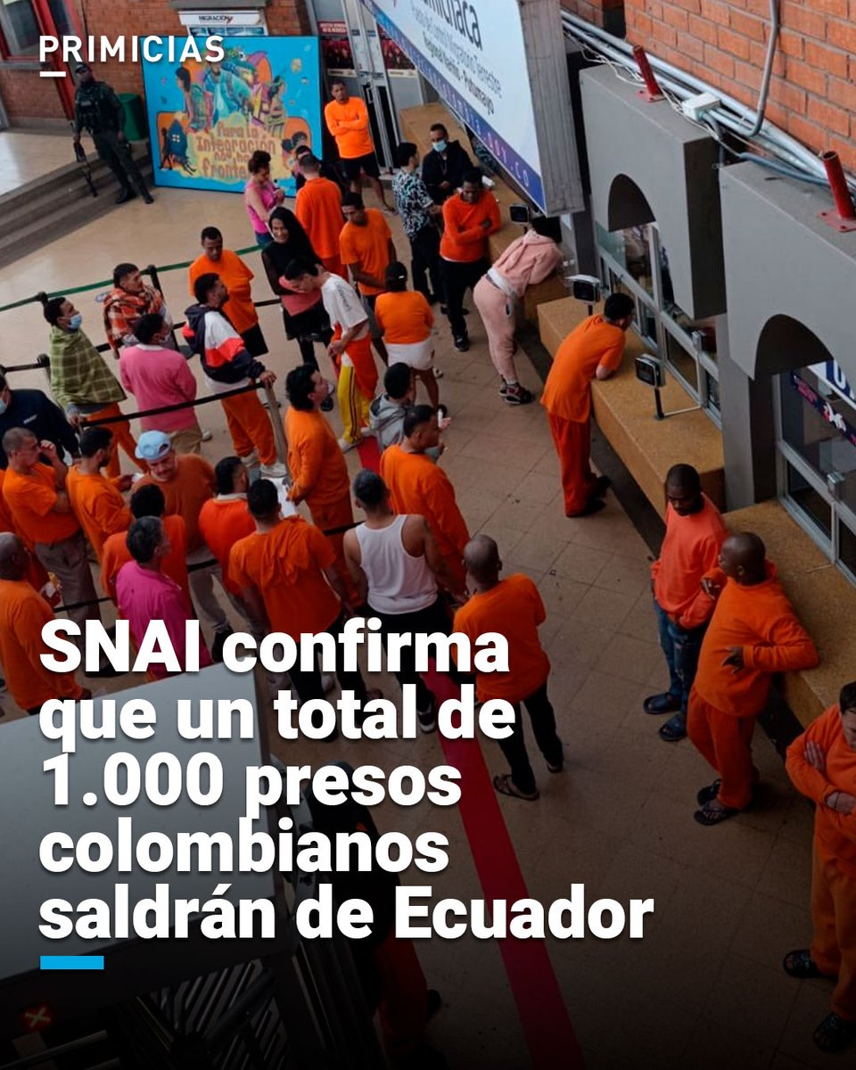 Primicias's tweet image. La deportación de los presos colombianos se dio tras la firma de un acuerdo ministerial, que rige desde el pasado 2 de julio de 2025, explicó el SNAI. primicias.ec/seguridad/snai…