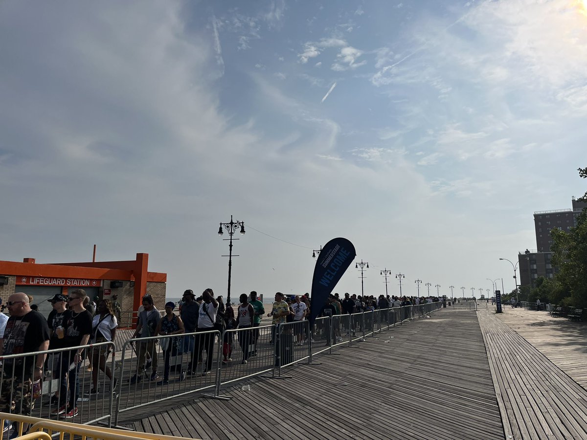 SummerStage's tweet image. It’s time for GORILLAFEST at @ConeyAmp! Come to the boardwalk for a FREE show with @NEMS_FYL, @BustaRhymes, and so many more 🦍🦍