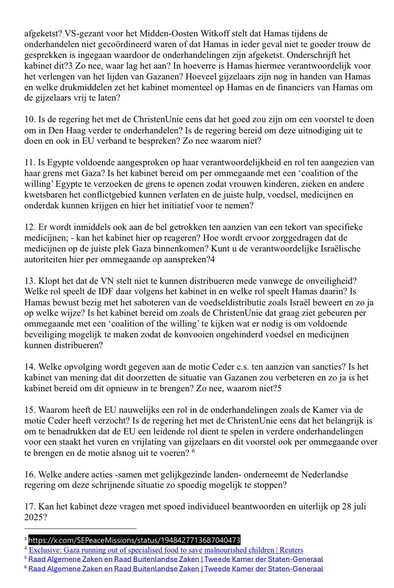 DonCeder's tweet image. De beelden uit Gaza raken diep. Hongerige kinderen of ziek vanwege te weinig medicijnen, terwijl er genoeg voedsel staat te wachten. Een schandelijke situatie.
Daarnaast blijft het vingerwijzen maar doorgaan. Dat er geen alternatieve mogelijkheden voor de internationale…