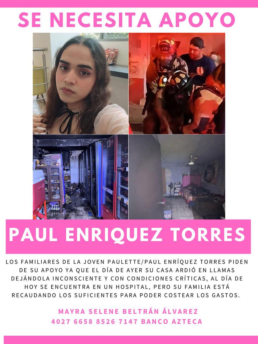 Lamento llegar tarde con esta noticias, al principio queríamos mantenerla oculta por Respeto a la privacidad de ella, pero lamentablemente los gastos cada vez aumentan más, entre más gente sepa y pueda apoyar, mucho mejor, se agradece de todo corazón su apoyo❤️