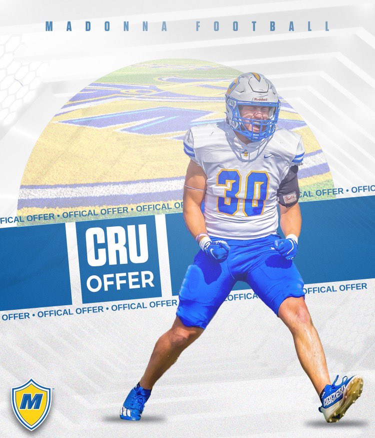 After a great conversation with <a href="/Showtime_CoachP/">Princealex AyoOla</a> I am blessed to receive my second offer from Madonna University!! #CrusaderNationⓂ️🟡⚔️ <a href="/CoachDaws_/">Daws 🥇</a> <a href="/CoachRush_CTFB/">Coach Marvin Rushing</a> <a href="/Detroit_CTFB/">Cass Tech Football</a>  <a href="/Coach_Straz/">Coach Straz</a> <a href="/CoachK_ODonnell/">Kevin O'Donnell</a>  <a href="/Coach_Wiemer/">Coach Wiemer</a>