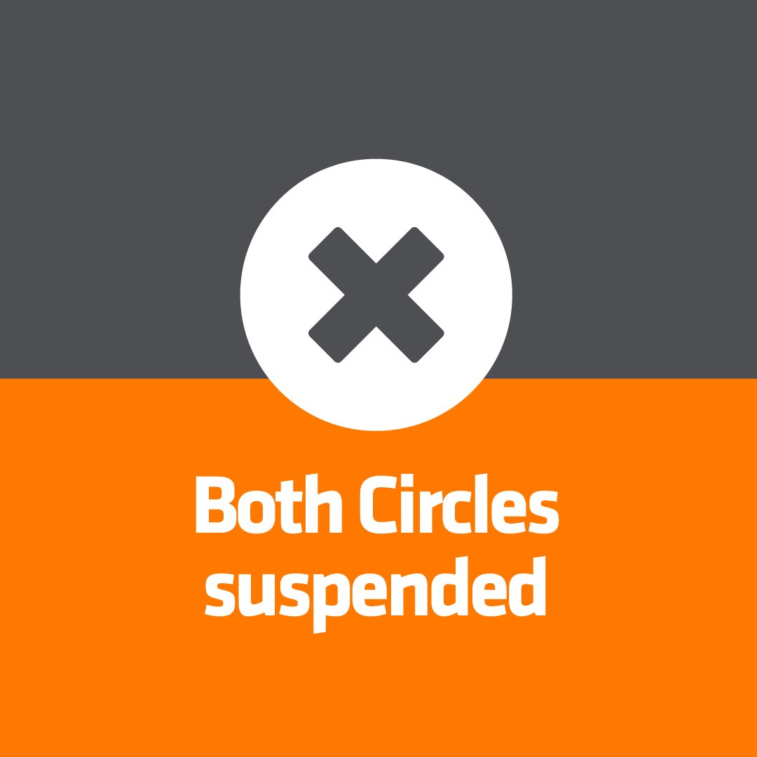 Apologies all, both Circles currently suspended while we deal with a passenger-related incident. Emergency services are dealing with. Will update when services resume. Apologies for the inconvenience.