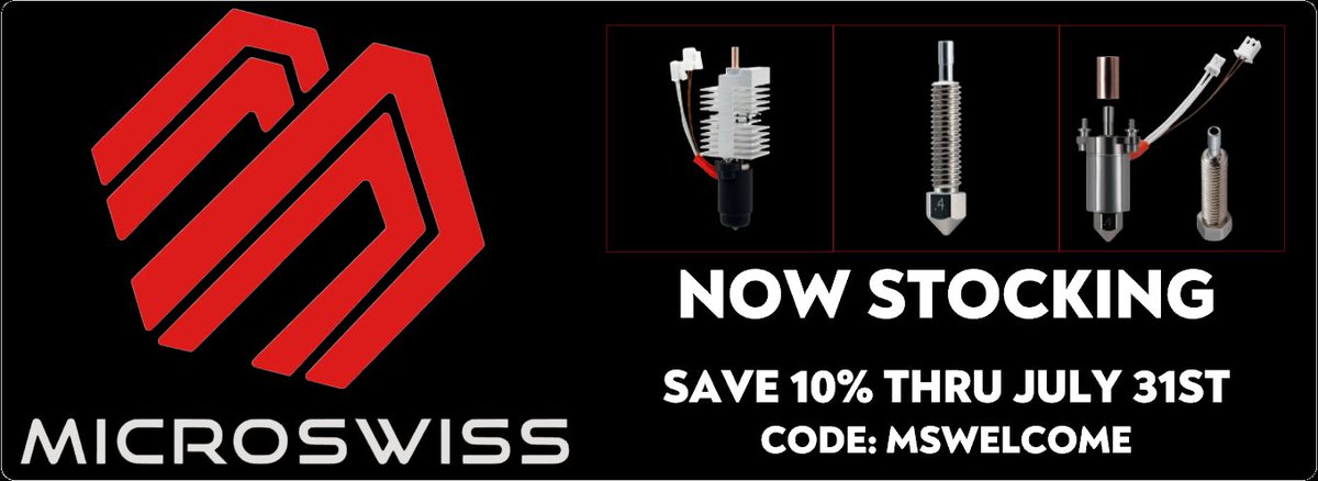 KB3D_Online's tweet image. We're warmly welcoming @MicroSwissLLC to our catalog 🧡 Learn about their Flowtech line of hot ends for your machine today! kb-3d.com/store/256-micr…