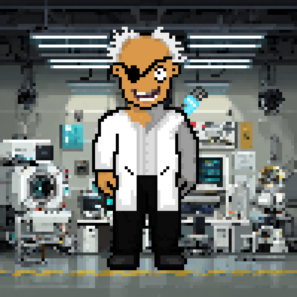 XPrisonNFT's tweet image. I wonder what this guy is cooking up in his lab... 

👀👀👀