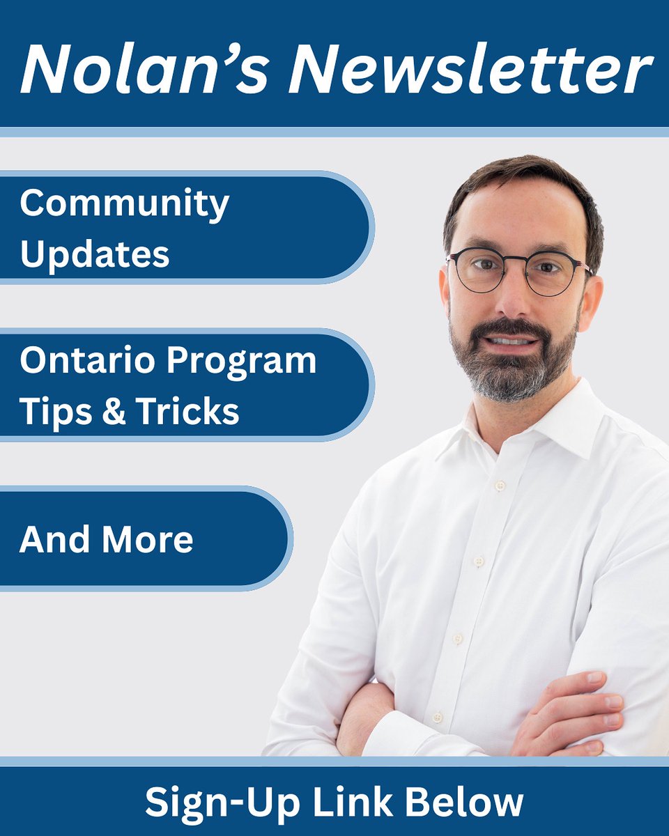 nolanmquinn's tweet image. My July e-newsletter is now live! Sign up to stay in the loop with local updates, helpful tips for navigating Ontario government programs, and more.
Subscribe here ➡️ nolanquinnmpp.ca