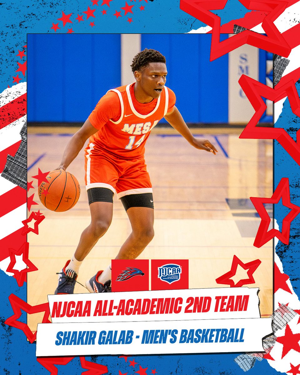 Congratulations to Shakir Galab on being named to the NJCAA All-Academic 2nd Team!