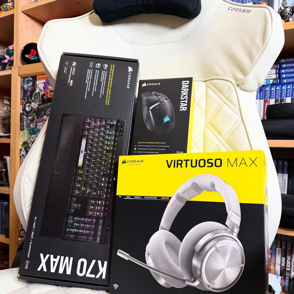 CORSAIR's tweet image. POV: Receiving your welcome package for joining the CORSAIR Ambassador Program 🥳

Which are you using first?
📸: @ZombiesLvBacon via Twitter