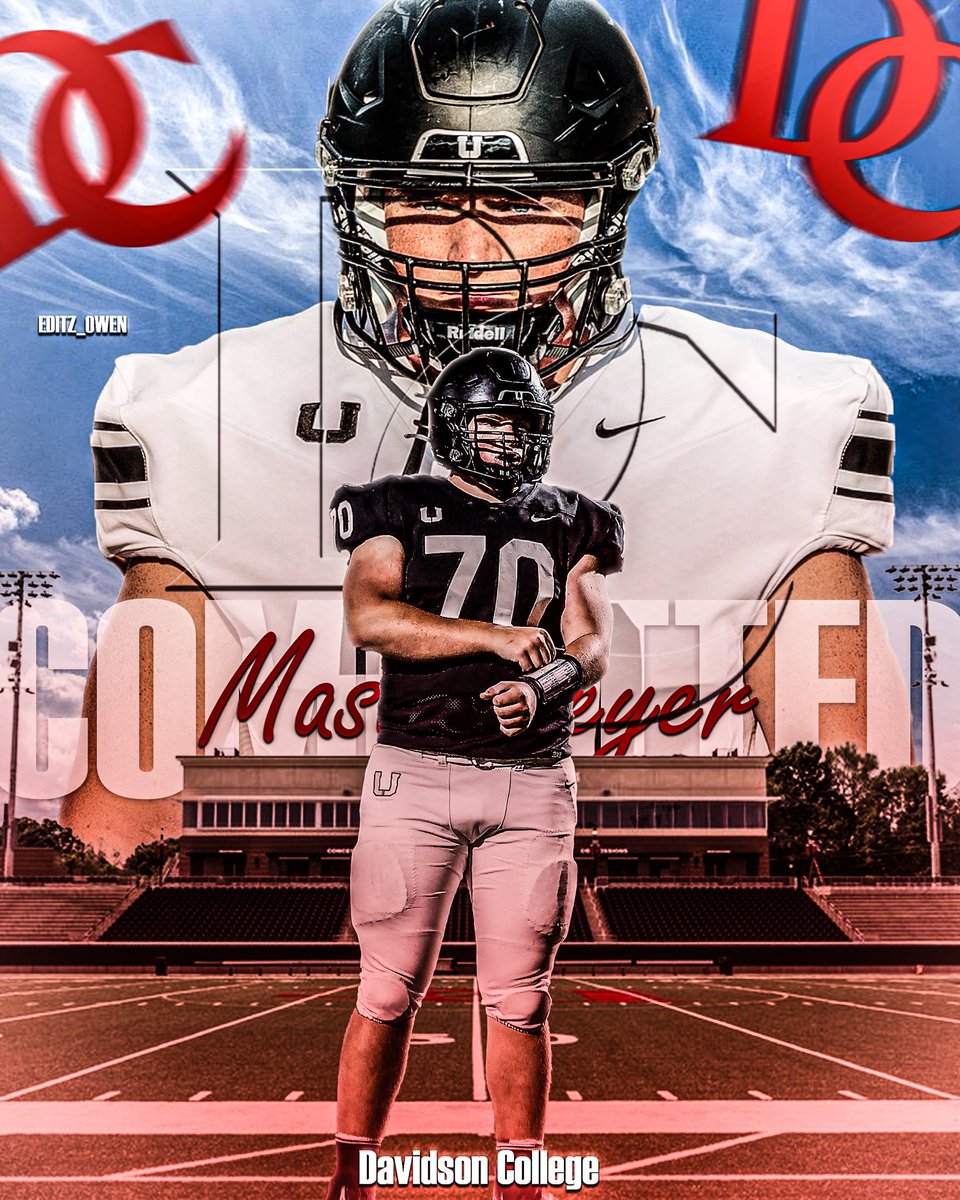 Mason Geyer (@masongeyer5631) on Twitter photo I am beyond excited to announce my commitment to play Division 1 football at Davidson College! Thank you to all of my family, friends, and coaches who have helped me reach this point in my career. #GoCats
<a href="/CoachJunko_USC/">Mike Junko</a> <a href="/timrobbinsusc/">Tim Robbins</a> <a href="/Coach_Thakkar/">Saj Thakkar</a> <a href="/CoachKKennedy/">Keegan Kennedy</a> <a href="/CoachPMcGowan/">Pat McGowan</a> I am beyond excited to announce my commitment to play Division 1 football at Davidson College! Thank you to all of my family, friends, and coaches who have helped me reach this point in my career. #GoCats
<a href="/CoachJunko_USC/">Mike Junko</a> <a href="/timrobbinsusc/">Tim Robbins</a> <a href="/Coach_Thakkar/">Saj Thakkar</a> <a href="/CoachKKennedy/">Keegan Kennedy</a> <a href="/CoachPMcGowan/">Pat McGowan</a>