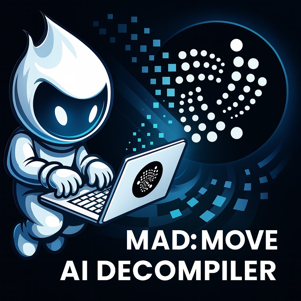 Liquidlink_io's tweet image. MAD (Move AI Decompiler), powered by @Liquidlink_io and @SuiGPT_tools, is now live and supports @iota.
MAD is a tool that leverages large language models to decompile and beautify IOTA Move contracts, allowing you to easily inspect the logic of any contract deployed on @iota in…
