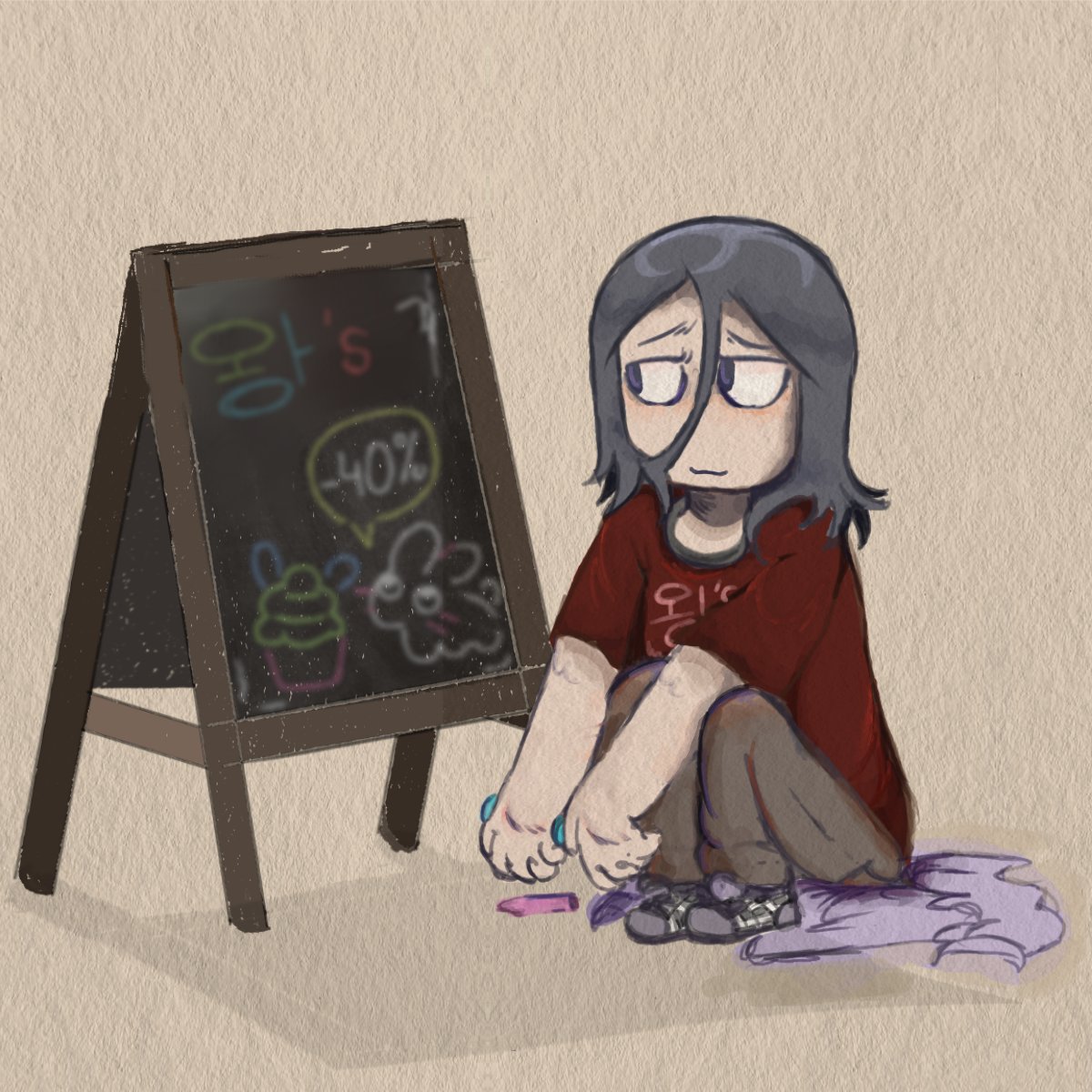 Zackon__'s tweet image. Still in art block #ClinicalTrialFanart
