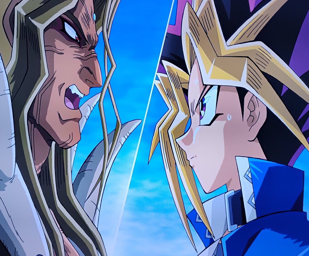 Petrajayne26's tweet image. Anubis:Your fate is sealed, pharaoh. Soon, you will be the relic burried away. Soon worms will feast on your flesh, just as they did on mine.
Yami:Your worms will have to wait, Anubis. I trust my fate to the heart of the cards.
#yugiohthemovie #yamiyugi