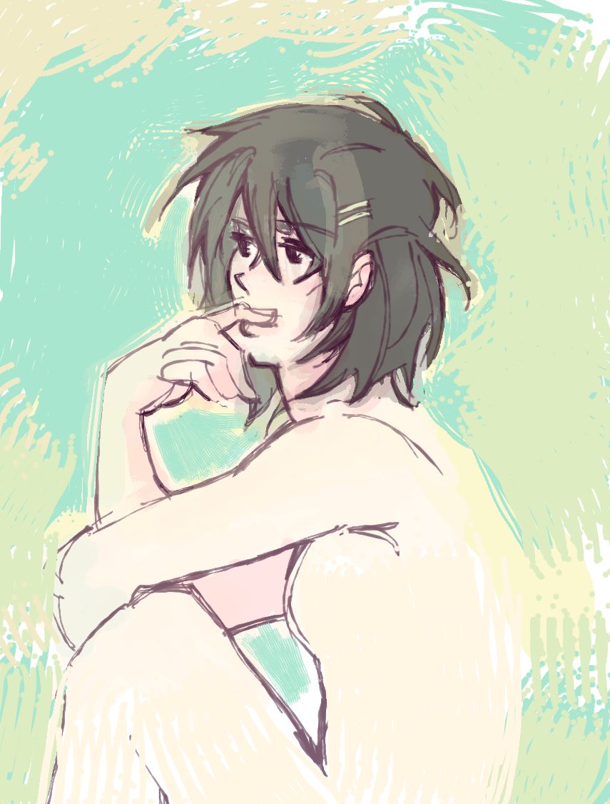 memavinki's tweet image. I was sketching this Sei but forgot about it
I think I wanted to make her more doll like or something I don’t really remember