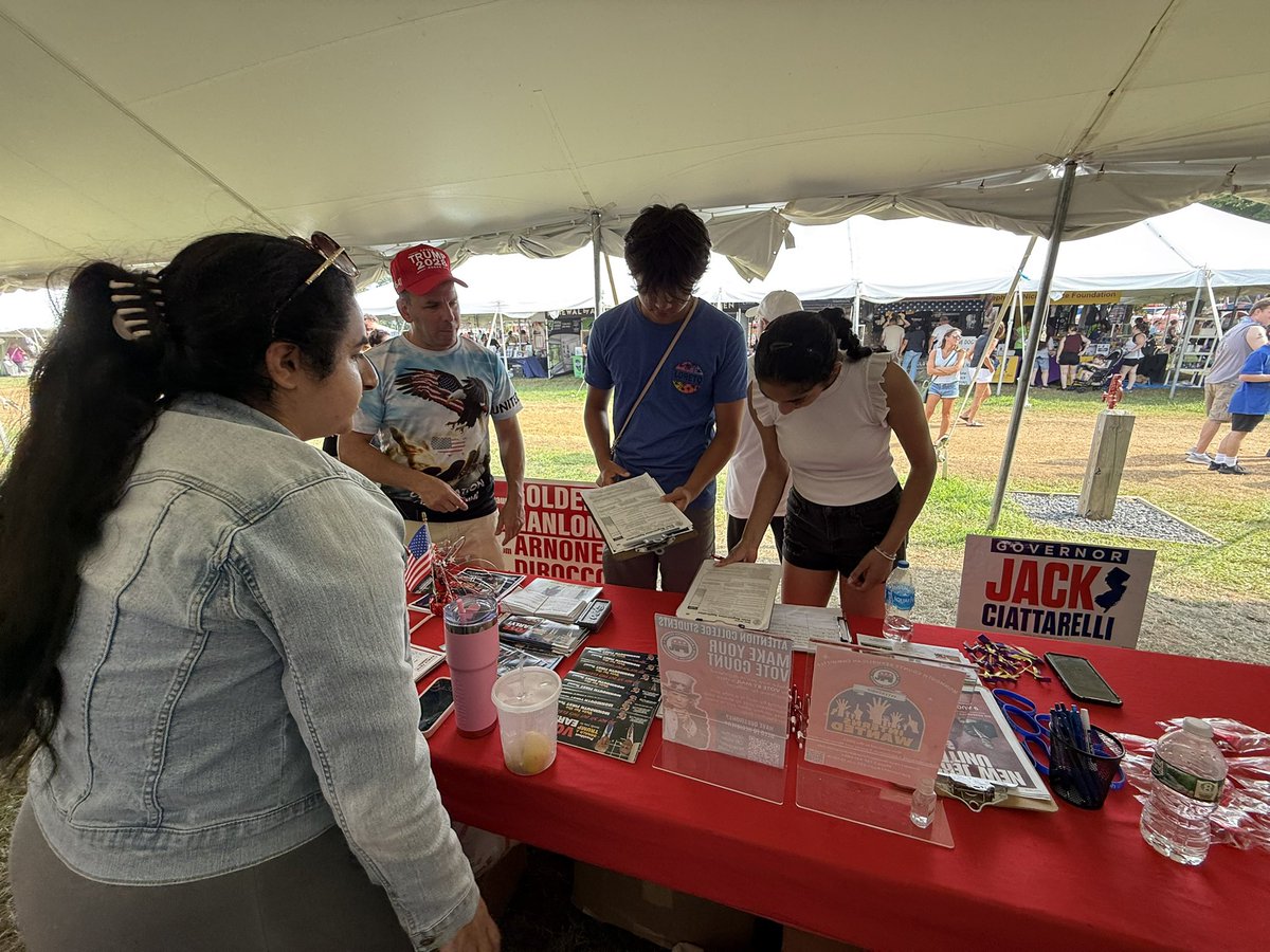 Michael Casey (@michaelcasey_) on Twitter photo Day 3 of the Monmouth County Fair and the New Jersey <a href="/EarlyVoteAction/">Scott Presler's Early Vote Action</a> team is here campaigning for <a href="/Jack4NJ/">Jack Ciattarelli</a> and registering more voters!
+4🔴 New Registrations in NJ
Thanks to <a href="/Liberty_Raz76/">Sara</a> <a href="/DaveTagliaferro/">Dave Tagliaferro</a> for all the help Day 3 of the Monmouth County Fair and the New Jersey <a href="/EarlyVoteAction/">Scott Presler's Early Vote Action</a> team is here campaigning for <a href="/Jack4NJ/">Jack Ciattarelli</a> and registering more voters!
+4🔴 New Registrations in NJ
Thanks to <a href="/Liberty_Raz76/">Sara</a> <a href="/DaveTagliaferro/">Dave Tagliaferro</a> for all the help