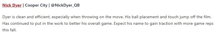 NickDyer_QB's tweet image. Thank you @RealNews102 for the recognition. @PrepRedzoneFL @LawrenceBl83397 @CooperCityHigh @TheRundown102 @bloodlinesport @scan1ansports @toby_lux @bench424nmore @nxt1sports @FlaHSFootball @HSSportsFL @Dwight_XOS @CoaLBViking @CoachRenoYale @CoachOstrowsky @CoachDiCenzo #Super8