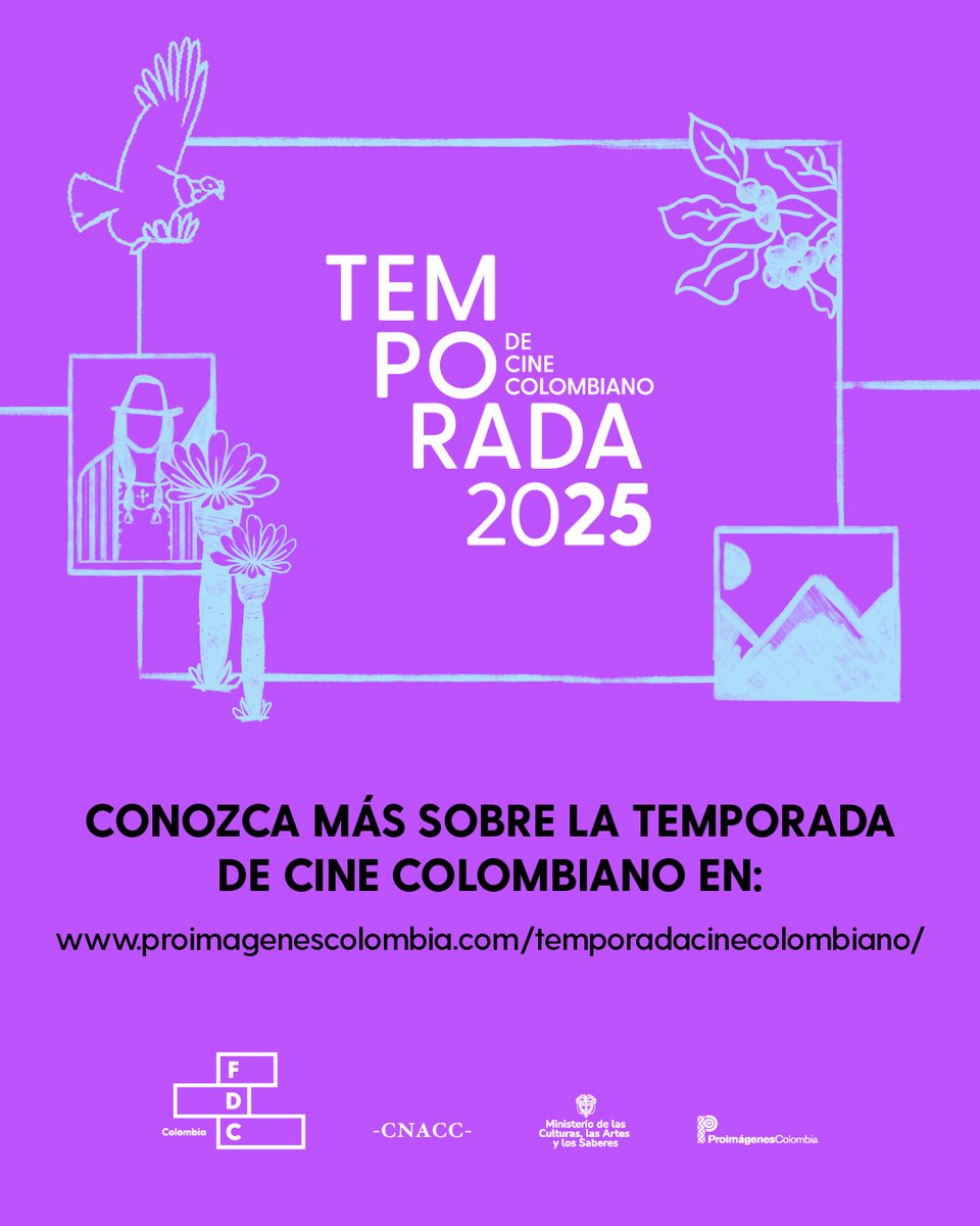 Proimágenes Colombia (@proimagenes) on Twitter photo Así vivimos la #TemporadaDeCineColombiano en BAM FIN D.C.
La <a href="/CinematecaBta/">Cinemateca de Bogotá</a> encendió las pantallas en sus sedes de El Tunal, Fontanar del Río y la Cinemateca al Parque en Los Mártires, dando la bienvenida a las primeras funciones de esta edición que celebra nuestras historias en Así vivimos la #TemporadaDeCineColombiano en BAM FIN D.C.
La <a href="/CinematecaBta/">Cinemateca de Bogotá</a> encendió las pantallas en sus sedes de El Tunal, Fontanar del Río y la Cinemateca al Parque en Los Mártires, dando la bienvenida a las primeras funciones de esta edición que celebra nuestras historias en
