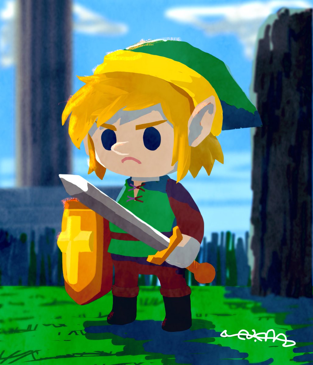 n_ma17's tweet image. 昔のリンクは鼻が変だった
