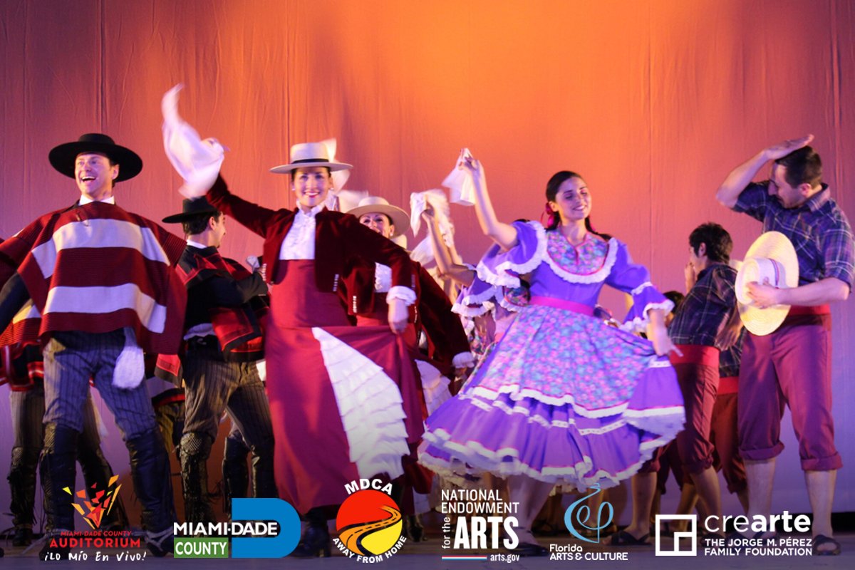 Tickets are now on sale for "Chiliche" Gente de Chile por Ballet Folklórico Antumapu Universidad de Chile. Presented by FUNDarte &amp; MDCA, co-presented with Rhythm Foundation and in collaboration with Miami Beach Arts in the Parks, on Oct. 3 at 8pm!

RSVP: spr.ly/6010fKT0A