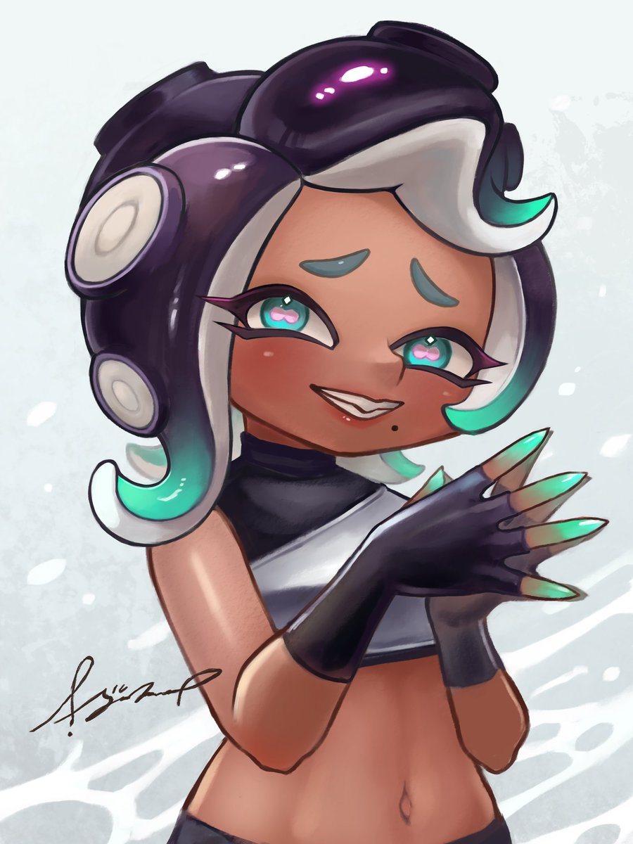 oekakirisuke's tweet image. ショートでタコゾネスなイイダ🐙

#スプラトゥーンイラスト