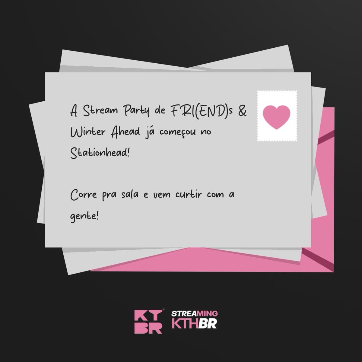 ktaehbrasil's tweet image. 🎧 | Nossa Stream Party focada em FRI(END)s e Winter Ahead já começou no Stationhead!
💜 Entre agora na sala e venha curtir com a gente!
Se não conseguir acessar o Stationhead, pode usar a playlist especial da party para participar também!
share.stationhead.com/cxx7tj8cda26