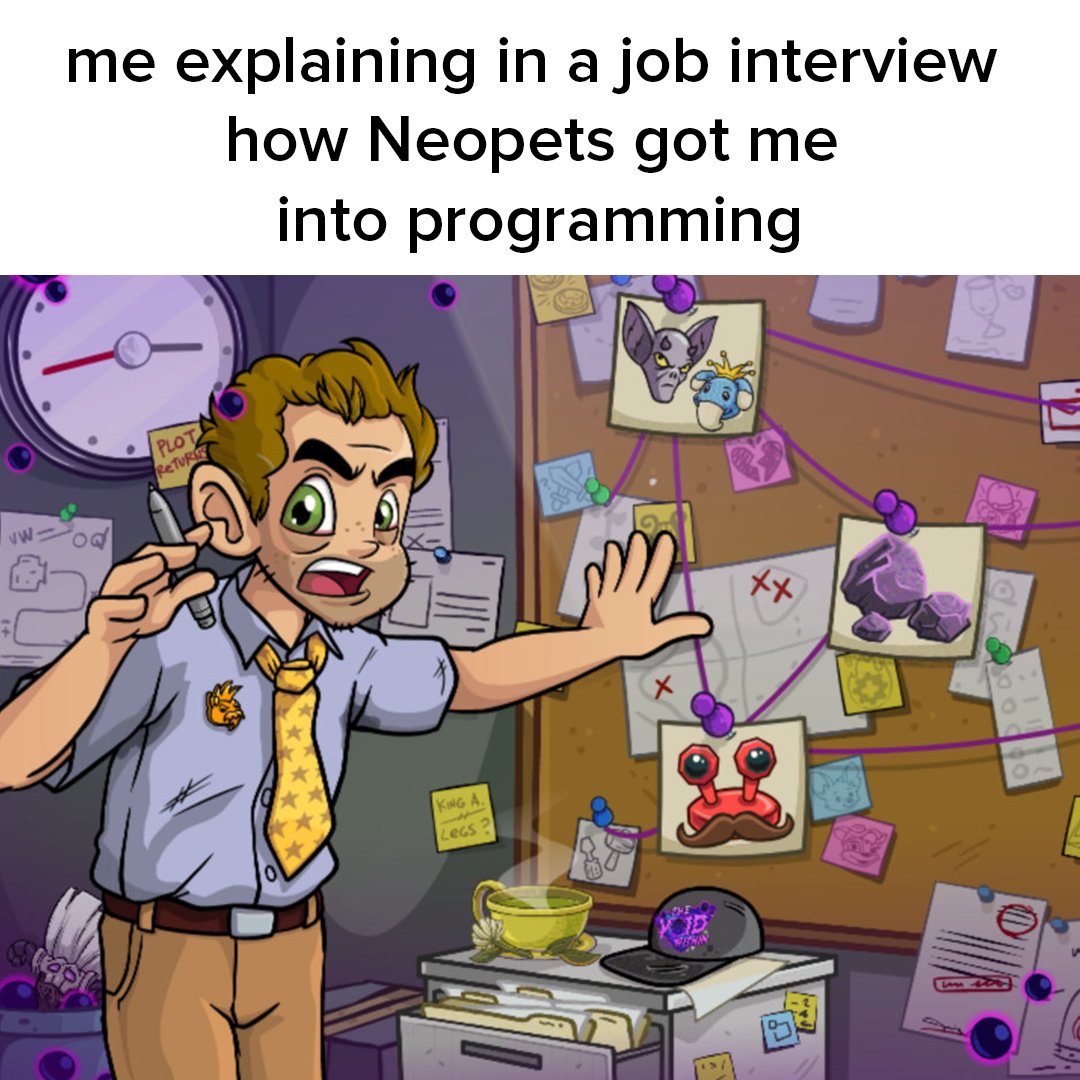 Neopets's tweet image. It all started with neopets 😎
#neopets #programmingmemes #explorepage