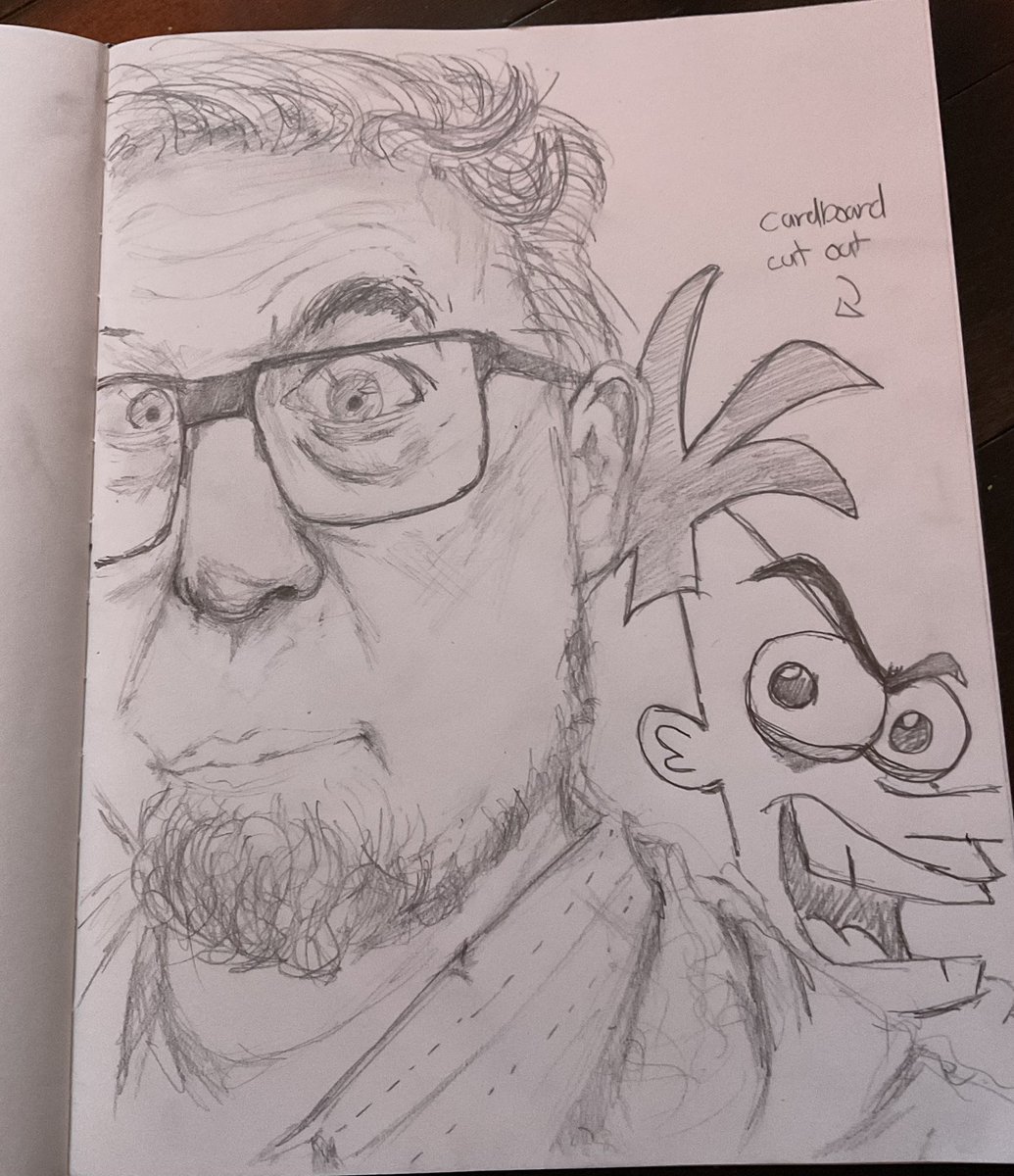 coolest_spirit's tweet image. I tried to draw Dan povinmire, I thought this photo looked silly 😭 I don’t really draw realism but I tried :p #phineasandferb #d