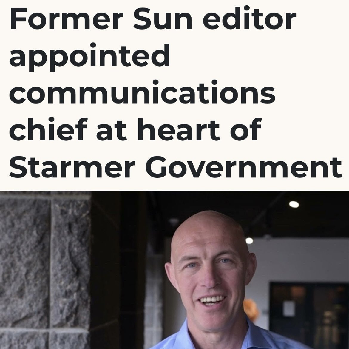 Starmer’s handed power to a former Sun editor, the rag that smeared Hillsborough fans and cheerleaded Tory rule. 

Red/Blue/Turquoise, they’re all part of the same toxic Westminster elite!

Wales should treat them like Liverpool treats The Sun: with utter contempt.

Vote Plaid 🏴󠁧󠁢󠁷󠁬󠁳󠁿