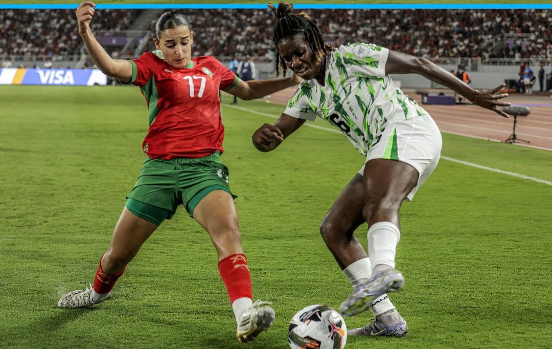 ArewaFactsZone's tweet image. 12': Morocco 1-0 Nigeria
24': Morocco 2-0 Nigeria
64': Morocco 2-1 Nigeria
71': Morocco 2-2 Nigeria
88': Morocco 2-3 Nigeria
Congratulations Super Falcons . You made Nigeria proud 🇳🇬
#WAFCON #MARNGA #WAFCON2025
