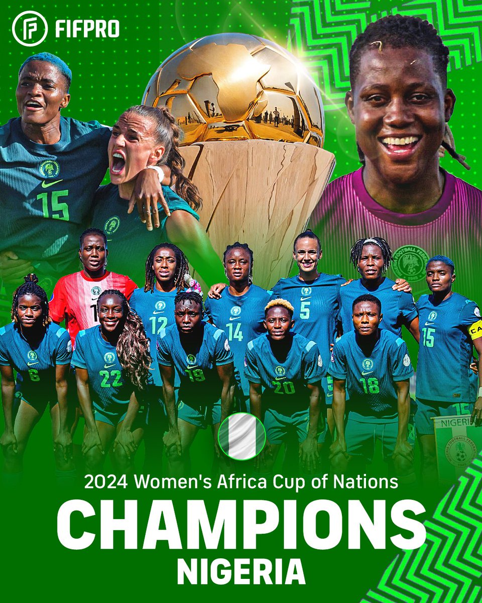 ArewaFactsZone's tweet image. 12': Morocco 1-0 Nigeria
24': Morocco 2-0 Nigeria
64': Morocco 2-1 Nigeria
71': Morocco 2-2 Nigeria
88': Morocco 2-3 Nigeria
Congratulations Super Falcons . You made Nigeria proud 🇳🇬
#WAFCON #MARNGA #WAFCON2025