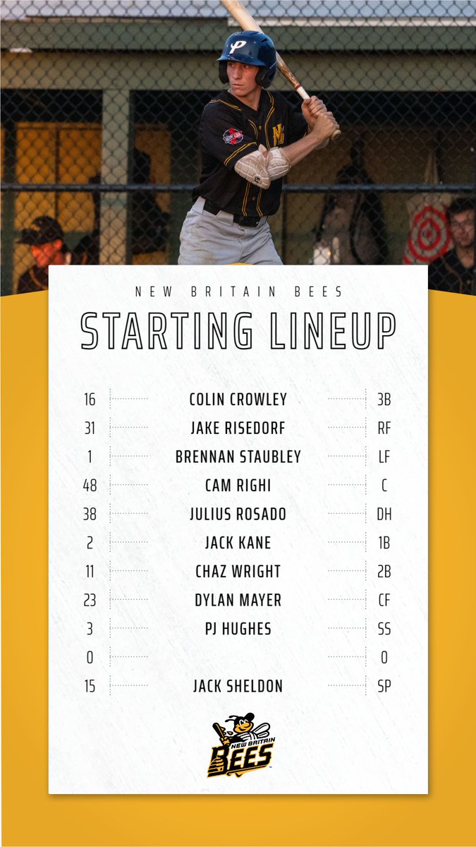NewBritainBees's tweet image. Saturday Night 9⃣!