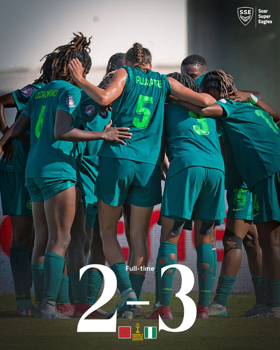 FrUgochukwu's tweet image. Congratulations to the Super Falcons of Nigeria for winning the 2024 WAFCON for the 10th time. Coming from 2:0 down to win 3:2 is a commendable feat.