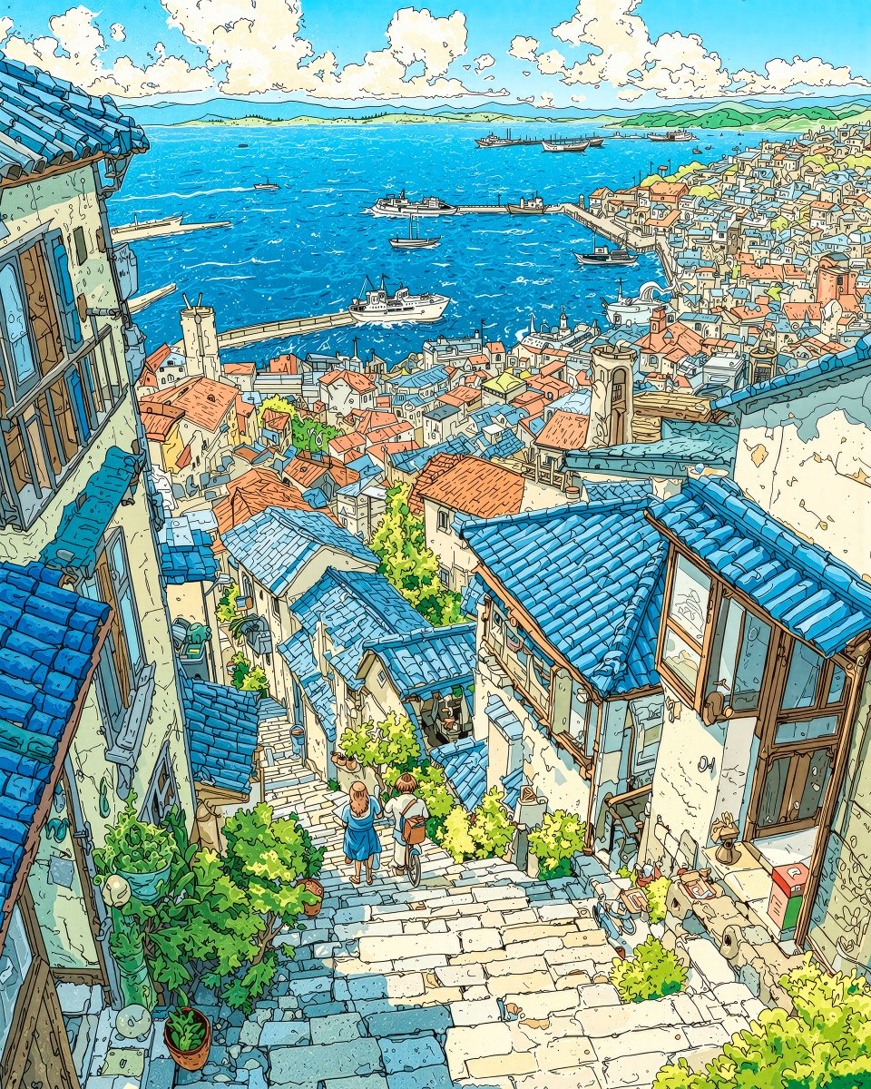 moshimoshi_ai's tweet image. 夏風の通り道
The Path of the Summer Breeze