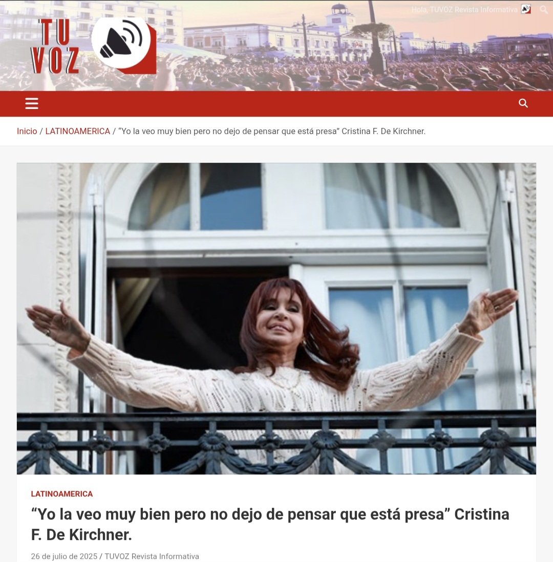 DiasporaEspa's tweet image. CRISTINA LIBRE .
María Alarcón, Coordinadora de la Comisión de Política Exterior Soberana del Instituto Patria, “Tenemos que luchar muy cerca de nuestro pueblo, militando cara a cara para hacer entender que no solamente queremos la libertad de Cristina porque es inocente, sino…