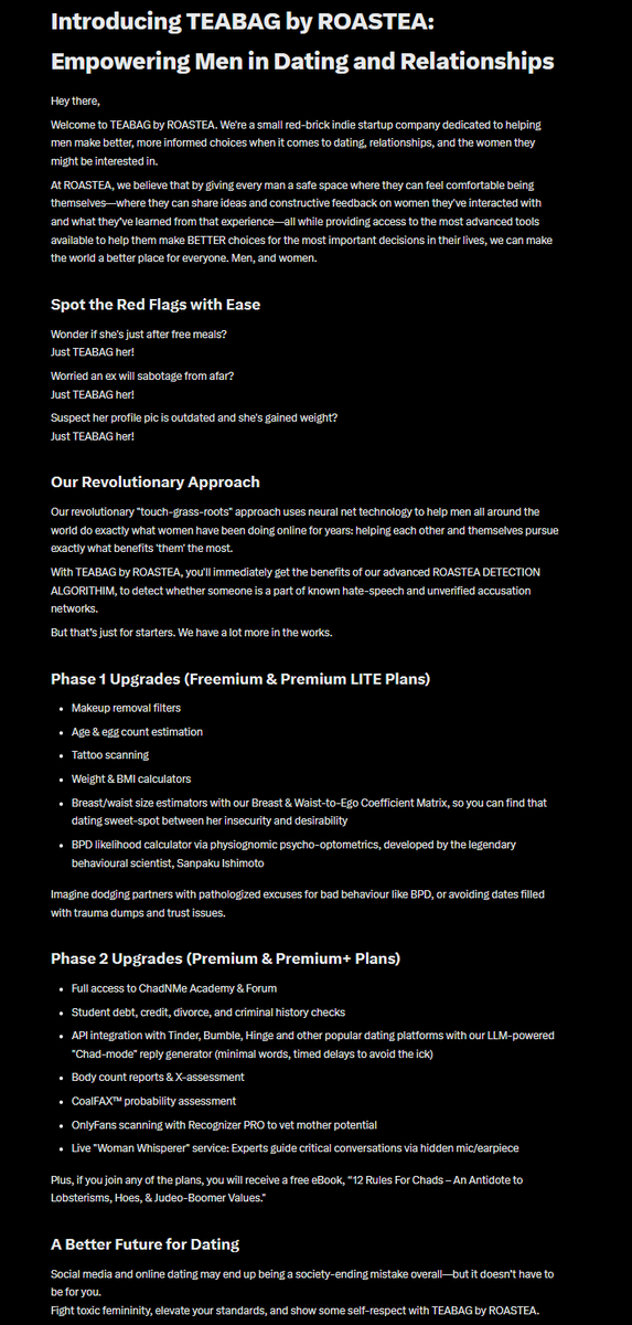 promptpirate_x's tweet image. Draft script for the Teabag app commercial
I'll see if I can get this done before the facial regognition database is finished